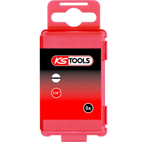 KS Tools 1/4&quot;TORSIONpower Bit Schlitz,75mm,3mm,5er Pack, 918.3351