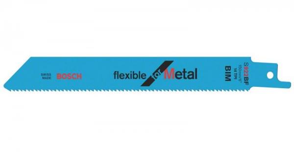 Bosch Säbelsägeblatt S 922 BF, Flexible for Metal, 2er-Pack 2608656037