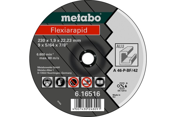 Metabo Flexiarapid 180x1,6x22,23 Alu, 616515000