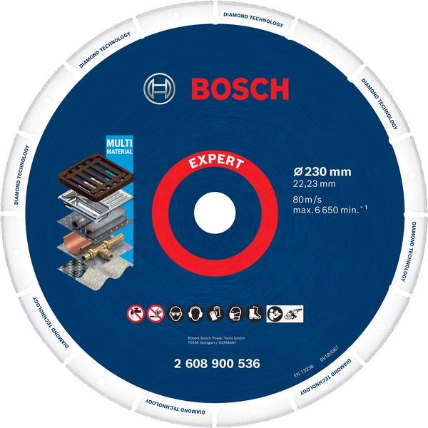 Bosch EXPERT Diamond Metal Wheel Trennscheibe, 230 x 22,23 mm 2608900536