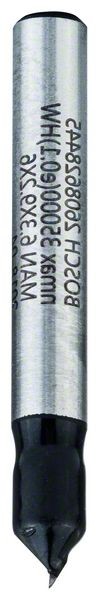 Bosch V-Nutfräser, 6 mm, D1 6,35 mm, L 9,2 mm, G 48 mm, 90° 2608628445