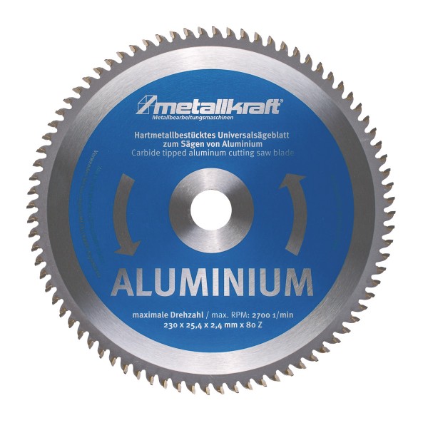 Metallkraft Sägeblatt für Aluminium Ø 230 x 2,4 x 25,4 mm, 3850232