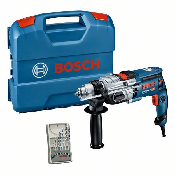 Bosch Schlagbohrmaschine GSB 20-2, mit 7-teiligem Steinbohrer-Set 060117B401