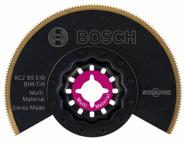 Bosch BIM-TiN Segmentsägeblatt ACZ 85 EIB, Multi, 85 mm, 1er-Pack 2608661758