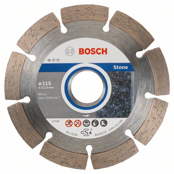 Bosch Diamanttrennscheibe, 115 x 22,23 x 1,6 x 10 mm, 10er-Pack 2608603235