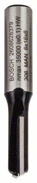 Bosch Nutfräser, 8 mm, D1 6 mm, L 15,7 mm, G 48 mm. Für Handfräsen 2608628379