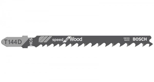 Bosch Stichsägeblatt T 144 D Speed for Wood, 5er-Pack 2608630040