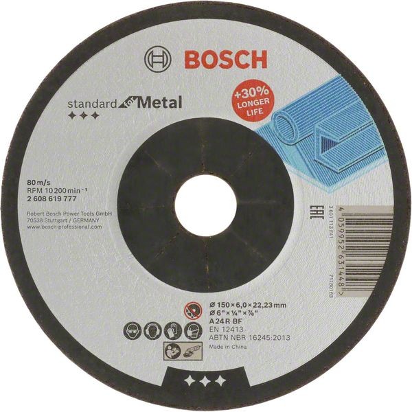 Bosch Schruppscheibe Standard for Metal, Durchmesser 150 mm 2608619777