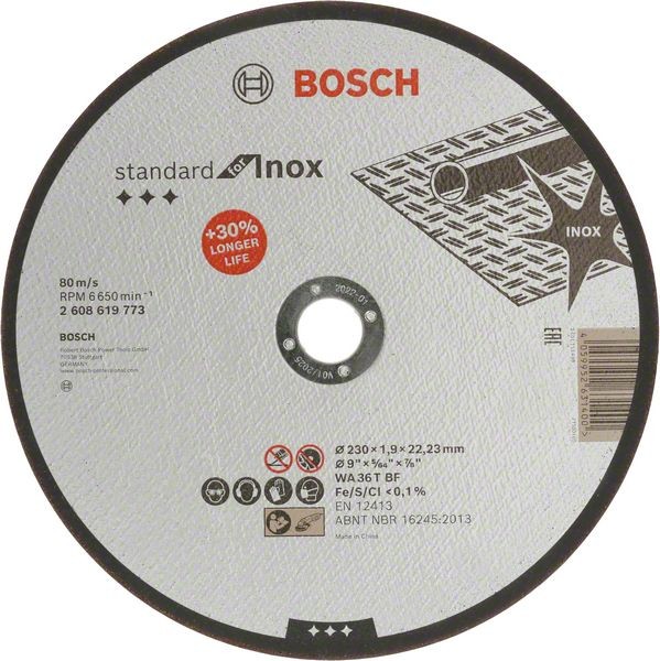 Bosch Trennscheibe Standard for Inox, Durchmesser 230 mm 2608619773