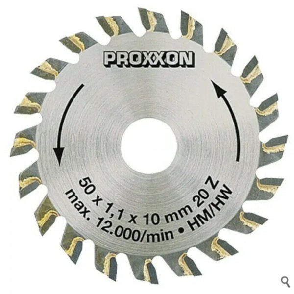 Proxxon Kreissägeblatt, hartmetallbestückt, 50 mm (20 Zähne), 28017