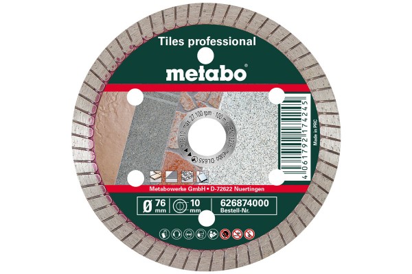 Metabo Diamanttrennscheibe-TP prof. 76x10xmm, 626874000