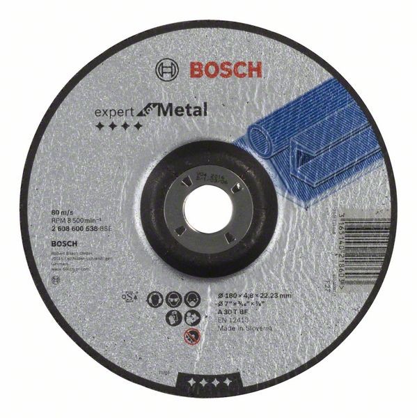 Bosch Schruppscheibe gekröpft A 30 T BF, 180 mm, 22,23 mm, 4,8 mm 2608600538
