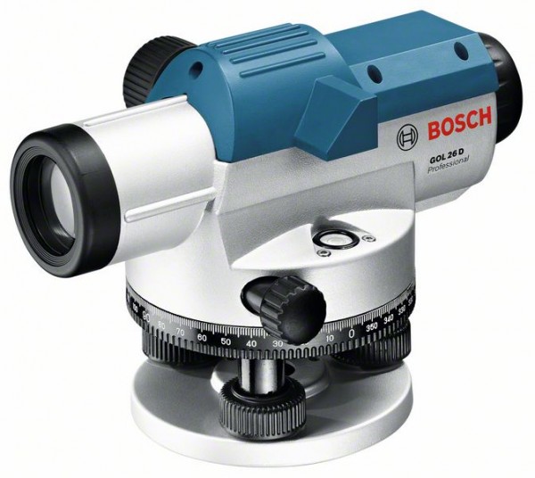 Bosch Optisches Nivelliergerät GOL 26 D, Messstab u. Handwerkerkoffer 0601068002