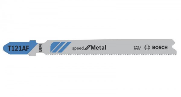 Bosch Stichsägeblatt T 121 AF Speed for Metal, 5er-Pack, Bleche 2608636699