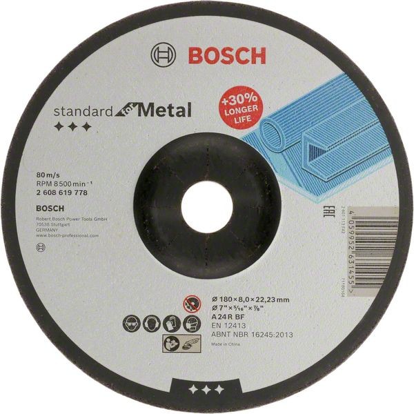 Bosch Schruppscheibe Standard for Metal, Durchmesser 180 mm 2608619778