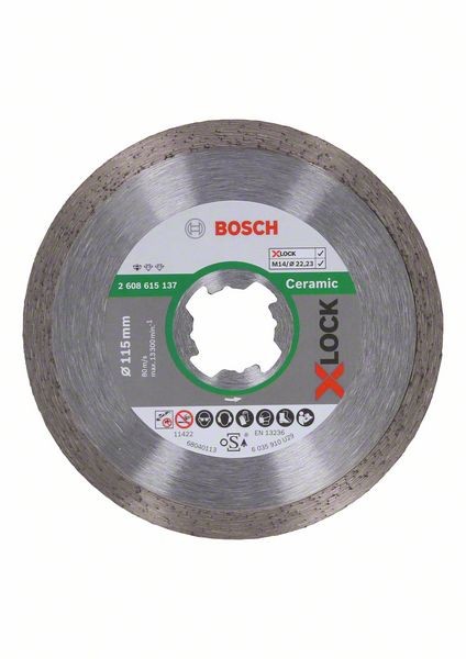 Bosch X-LOCK Diamanttrennscheibe Standard 115 x 22,23 x 1,6 x 7 2608615137