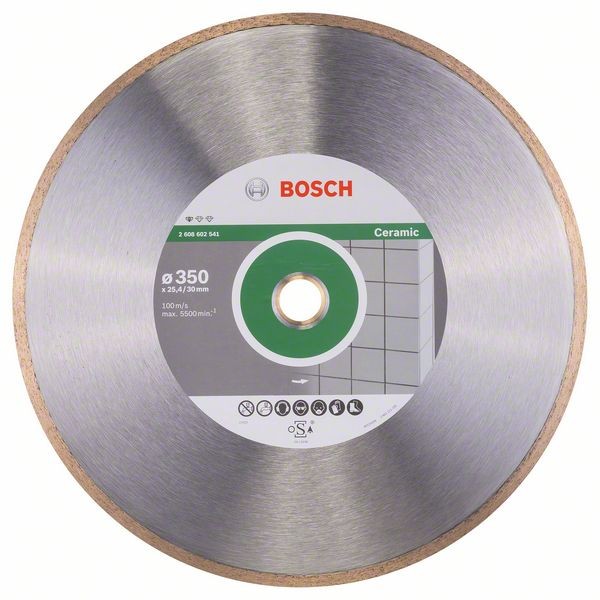 Bosch Diamanttrennscheibe for Ceramic, 350 x 30 + 25,40 x 2 x 7 mm 2608602541