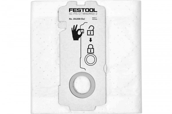 Festool SELFCLEAN Filtersack SC-FIS-CT MINI/MIDI-2/5/CT15, 204308