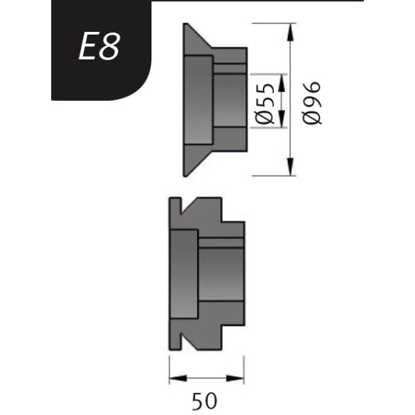 Metallkraft Biegerollensatz Typ E8, Ø 96 x 55 x 50 mm, 3880718