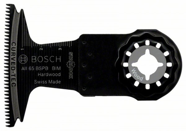 Bosch BIM Tauchsägeblatt AII 65 BSPB, Hard Wood, 40 x 65 mm, 1er-Pack 2608662017