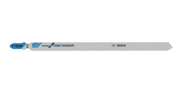 Bosch Stichsägeblatt T 718 BF Metal-Sandwich, 3er-Pack 2608636335