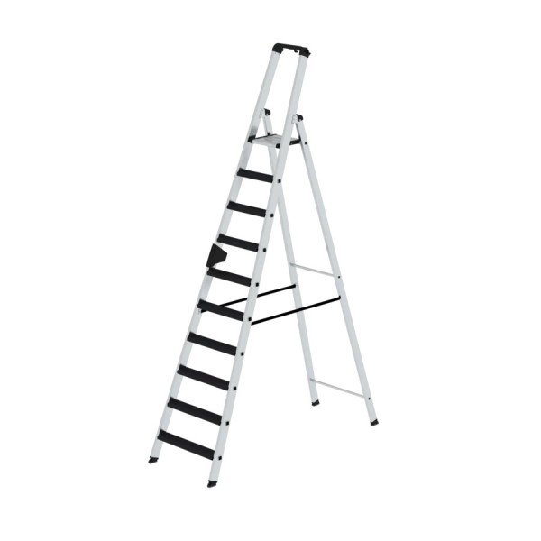 Günzburger Aluminium-Stehleiter-relax step-einseitig begehbar 10 Stufen, 42110