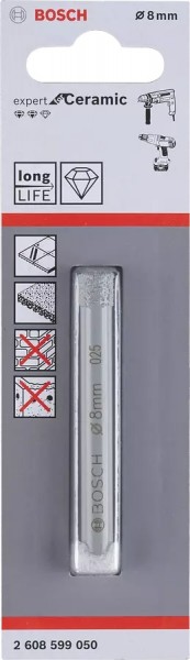 Bosch Diamantbohrer Expert for Ceramic, 8 mm, 2608599050