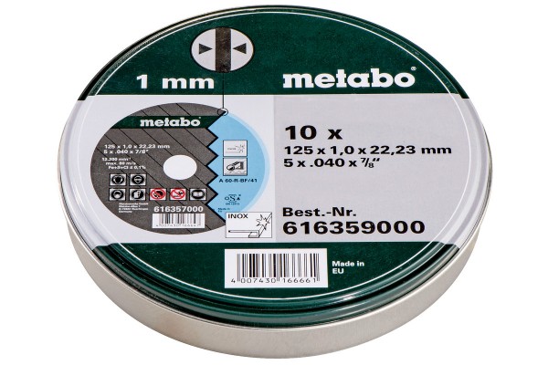 Metabo 10 Trennsch.-SP 125x1,0x22,23 mm, 616359000