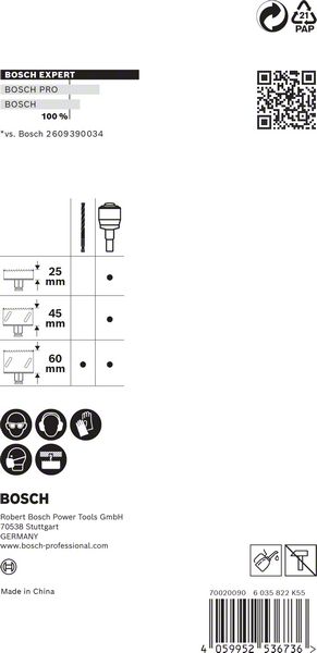Bosch EXPERT Power Change Plus Adapter, 11 mm, 7,15 x 105 mm, 2-tlg.  2608900527 | EXPERT Power Change Plus Lochsäge-Systemadapter mit Bohrern |  Lochsägen | Sägen | Zubehör für Handwerk / Industrie | Bosch Sortiment |  Elektrowerkzeuge | Dittmar - Werkzeuge