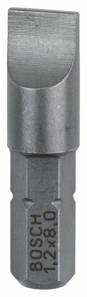 Bosch Schrauberbit Extra-Hart S 1,2 x 8,0, 25 mm, 3er-Pack 2607001468