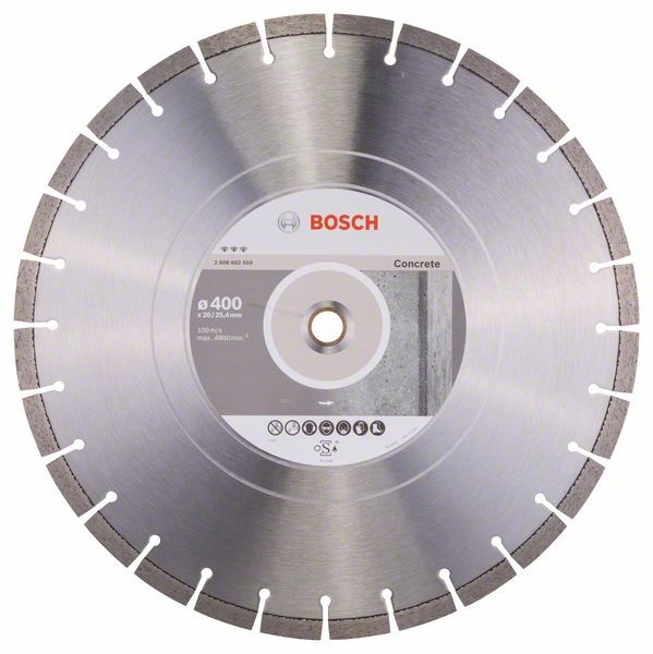 Bosch Diamanttrennscheibe Best, 400 x 20,00/25,40 x 3,2 x 12 mm 2608602659