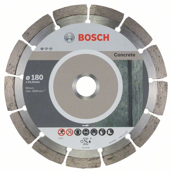 Bosch Diamanttrennscheibe, 180 x 22,23 x 2 x 10 mm, 10er-Pack 2608603242
