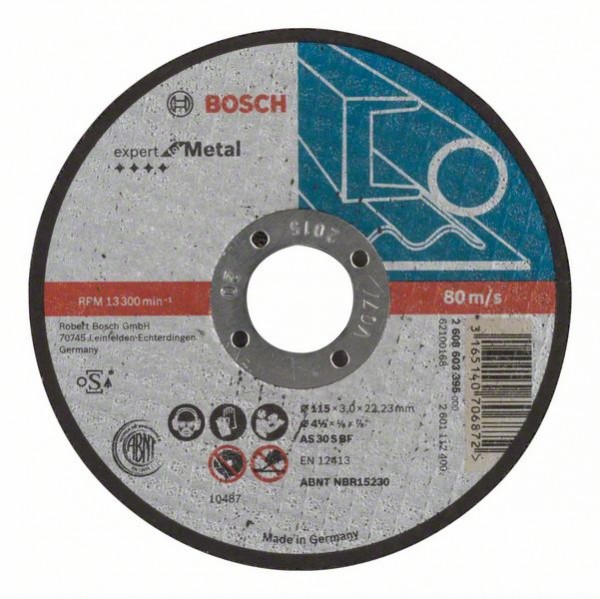 Bosch Trennscheibe gerade Expert for Metal AS 30 S BF, 115 mm, 3,0 mm 2608603395
