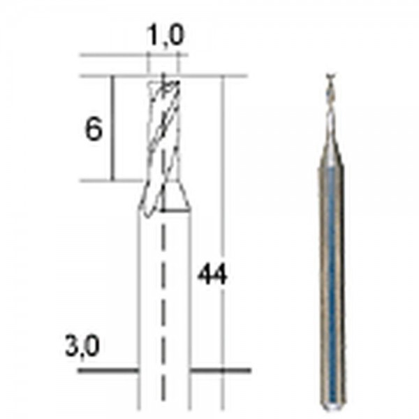 Proxxon Hartmetall- Multifräser, 1 mm, 28758