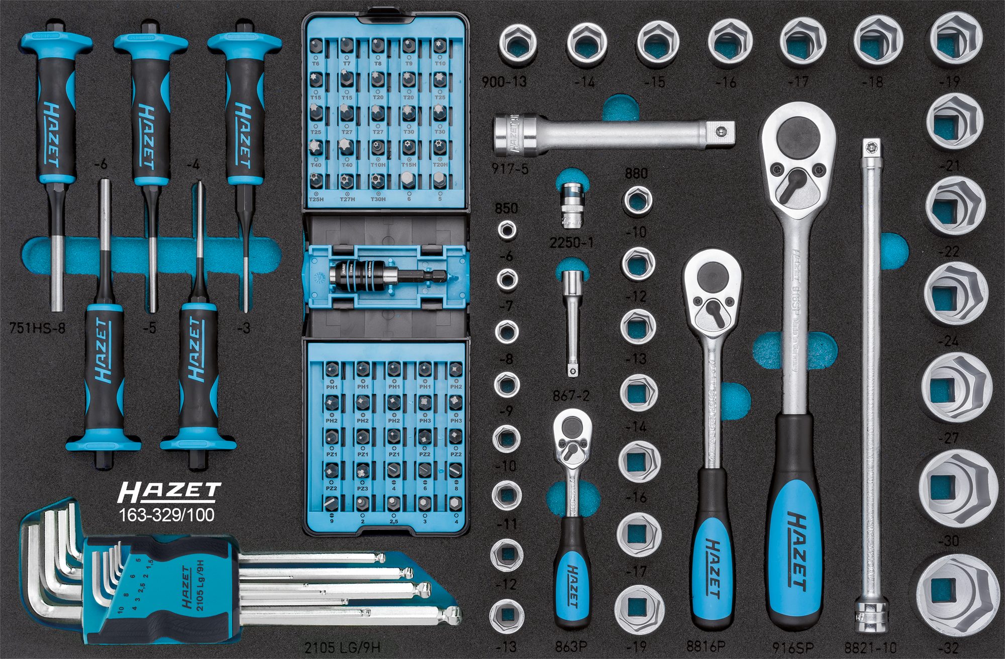 ▻ HAZET Werkzeug-Sortiment 0-179/220 Anzahl Werkzeuge: 220 ab 1 608,11€
