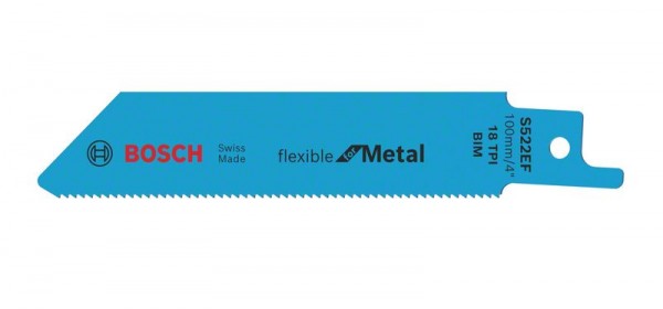 Bosch Säbelsägeblatt S 522 EF, Flexible for Metal, 5er-Pack 2608656012