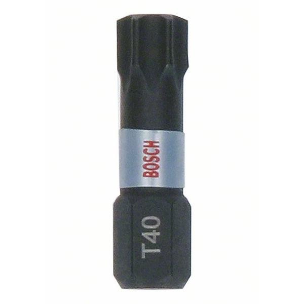 Bosch Screwdriver Bit Impact T40 25mm 25pc, 2607002808
