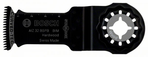 Bosch BIM Tauchsägeblatt AIZ 32 BSPB, Hard Wood, 50 x 32 mm, 1er-Pack 2608661645