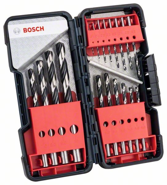 Bosch HSS-Spiralbohrer-Set, PointTeQ, 18-tlg., ToughBox, 1–10 mm 2608577350
