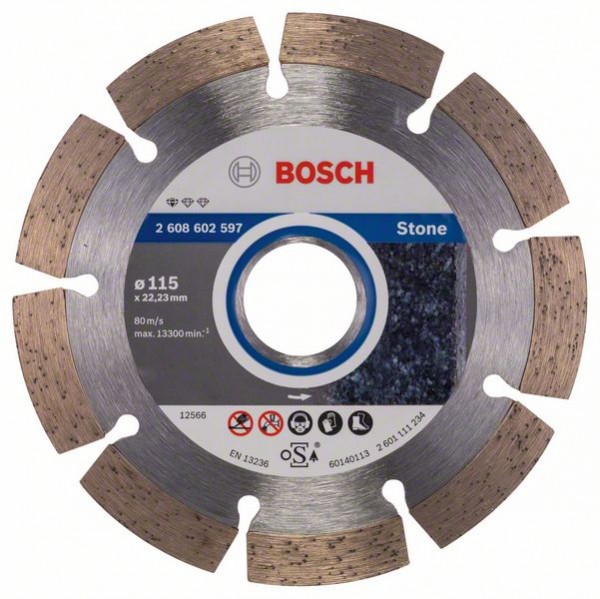 Bosch Diamanttrennscheibe, 115 x 22,23 x 1,6 x 10 mm, 1er-Pack 2608602597