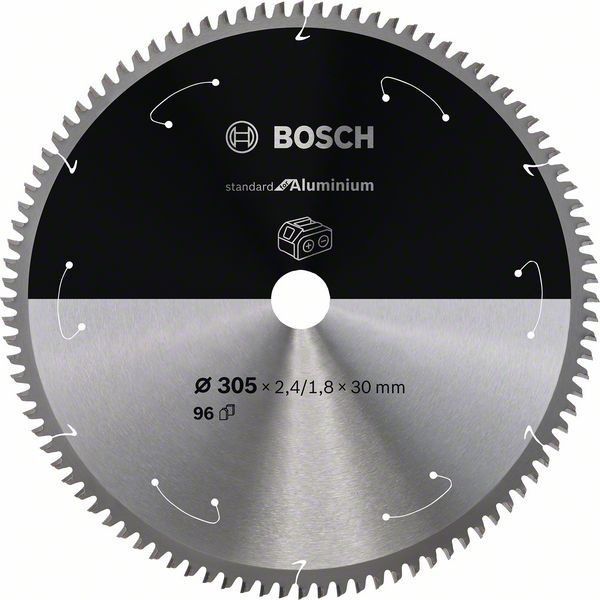 Bosch Akku-Kreissägeblatt Standard, 305 x 2,4/1,8 x 30, 96 Zähne 2608837782