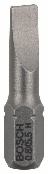 Bosch Schrauberbit Extra-Hart S 0,8 x 5,5, 25 mm, 3er-Pack 2607001461