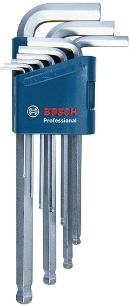 Bosch Innensechskantschlüssel, Hex Schlüssel Set, 9-tlg. 1600A01TH5