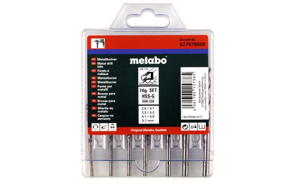 Metabo HSS-G-Bohrerkassette 7-teilig, 627979000