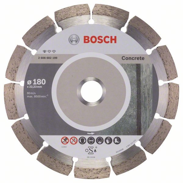 Bosch Diamanttrennscheibe, 180 x 22,23 x 2 x 10 mm, 1er-Pack 2608602199