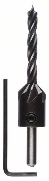 Bosch Holzspiralbohrer mit 90°-Senker, 6 mm, 16 mm 2608596393