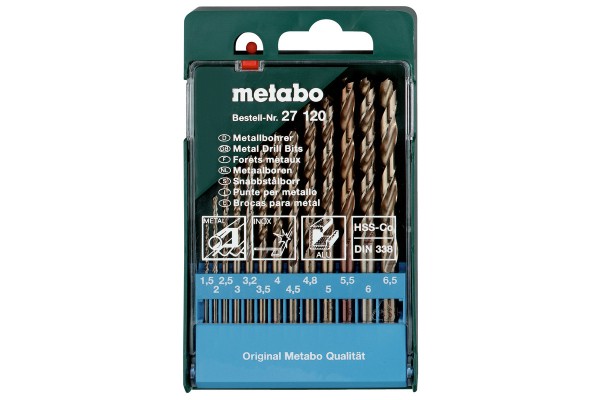 Metabo HSS-CO-Bohrerkassette 13-teilig, 627120000