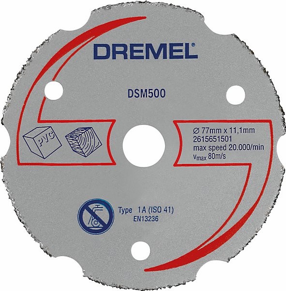 Bosch DREMEL® DSM20 Mehrzweck-Karbidtrennscheibe, DSM500 2615S500JB
