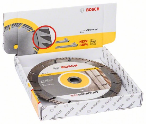 Bosch Diamanttrennscheibe Standard Universal 230 x 22,23 (10er-Pack) 2608615066