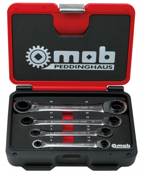 Peddinghaus Fusion Box - Schlüsselsatz &#039;Quattro 4x4&#039; 4-teilig 8-24 mm, 9003000101